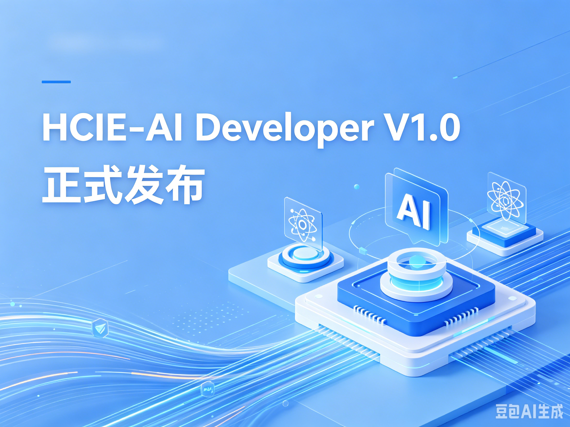 HCIE-AI Developer V1.0封面图生成需求.png