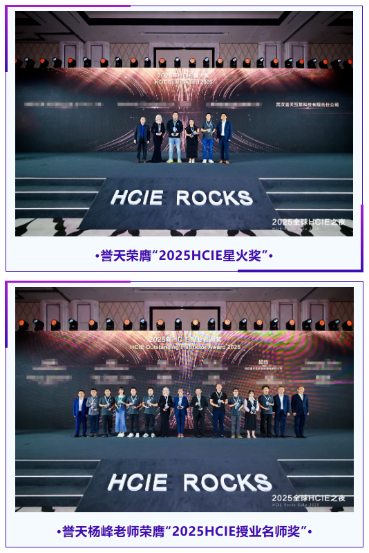 2025全球HCIE之夜誉天荣膺HCIE星火奖 2025全球HCIE之夜誉天荣膺HCIE星火奖